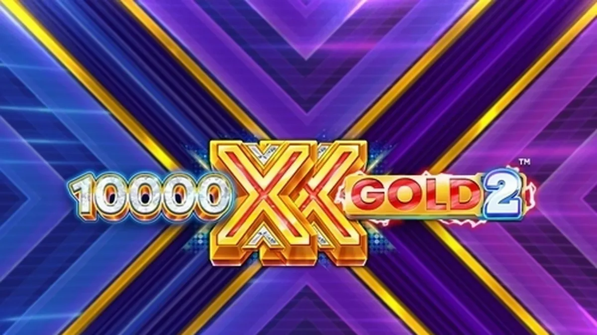 Tampilan visual slot 10,000 X Gold 2 dengan nuansa emas dan simbol X yang ikonik