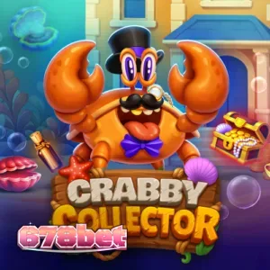 Tampilan antarmuka seluler Crabby Collector dengan grid 6x5 yang cerah